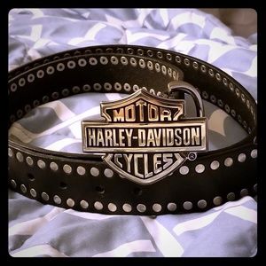 Leather Harley Davidson Belt